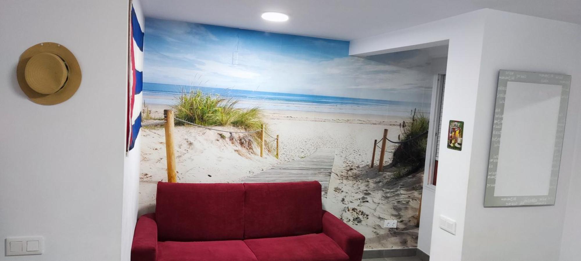 El Rinconcito Cubano En La Playa Apartment Almeria Luaran gambar